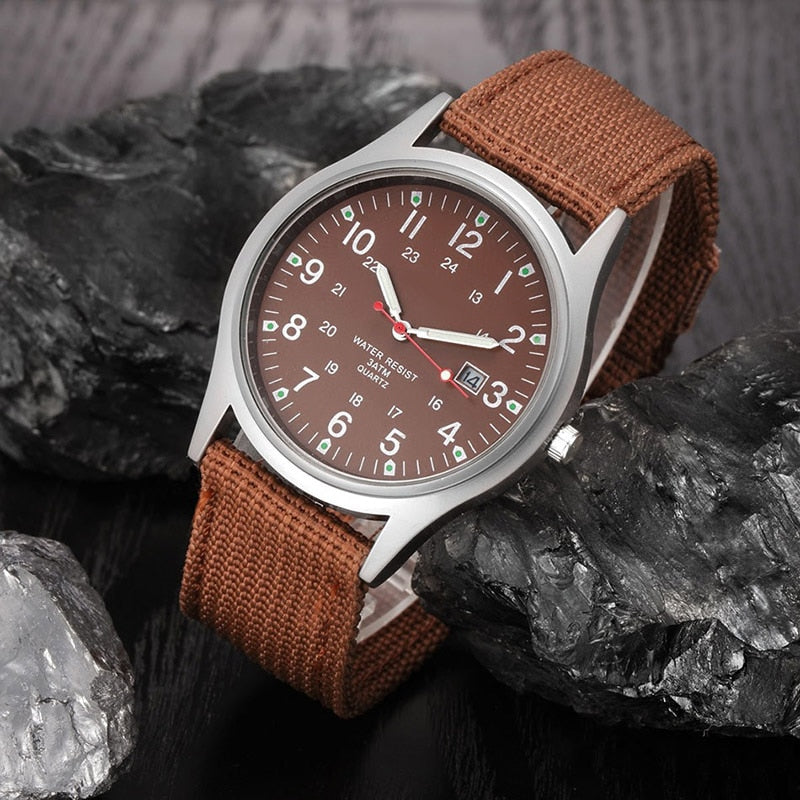 Stylish Canvas Strap Watch
