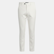 FJØRNA men's straight leg trousers with relaxed fit, featuring a classic design and neutral color, styled for casual or office wear.