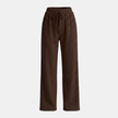 FJØRNA women's wide-leg trousers with elastic waist and pleats, stylish and comfortable pants for women.