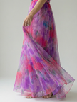 FJØRNA women's sleeveless summer maxi dress with wrap design, flowing fabric and elegant style perfect for warm weather.