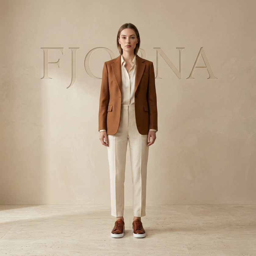 FJØRNA women's leather shoes with sleek design and smooth finish, featuring classic style and comfortable fit.