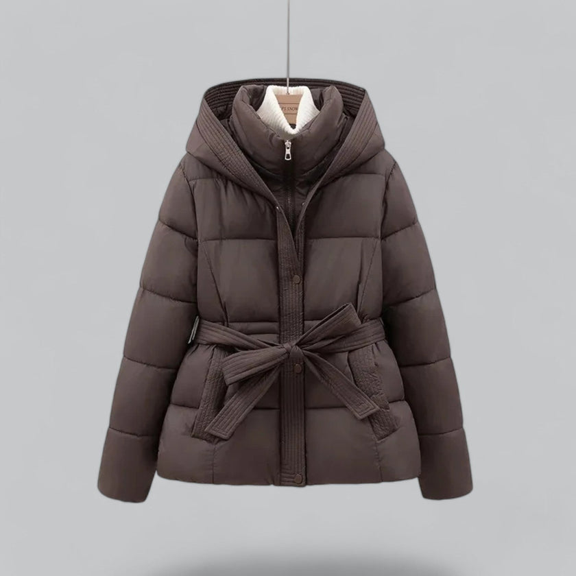 Lisa - Winter Jacket Parka Belted Coat