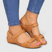 FJØRNA orthopedic ankle-length open toe comfort sandals with cushioned soles and supportive straps for all-day wear.