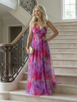 FJØRNA sleeveless wrap summer maxi dress for women, flowing fabric, V-neckline, and ankle-length silhouette.