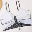 FJØRNA women's printed tankini set with flattering fit, featuring colorful pattern and supportive swimwear design.