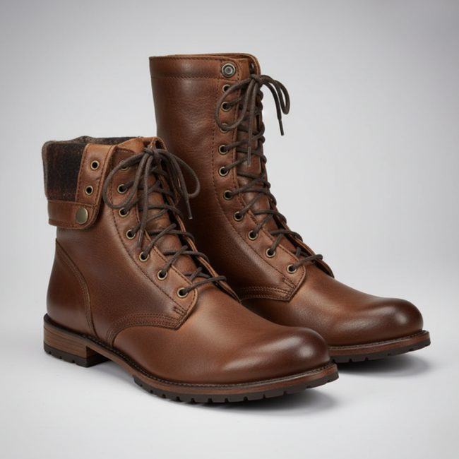 Ingrid – Women’s Lace-Up Ankle Boots Durable Sole, PU Leather, Outdoor Style