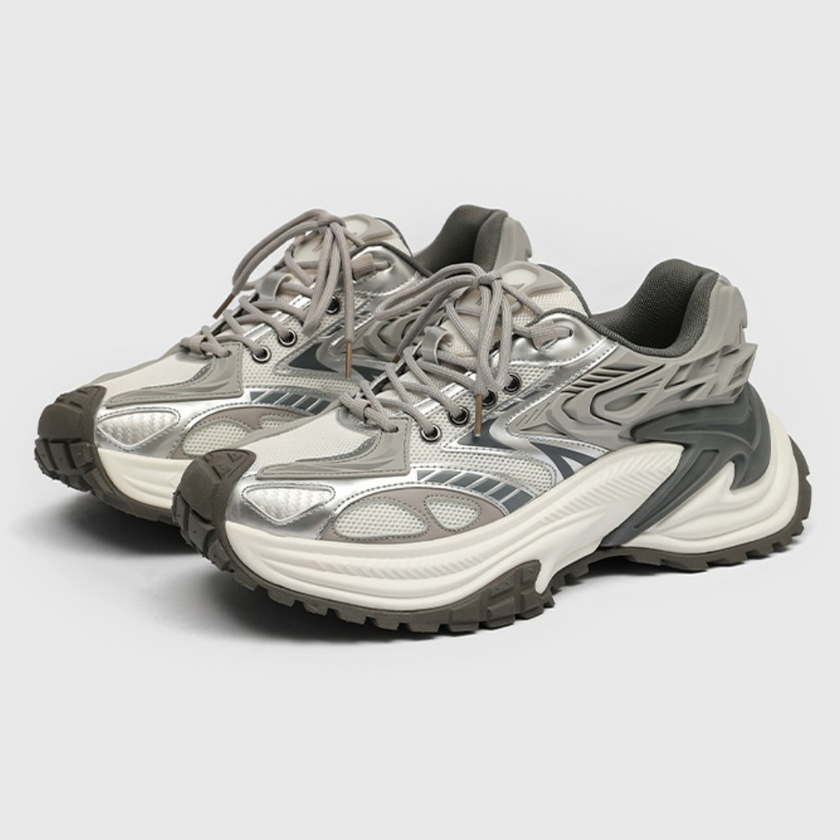 Breathable Sneakers Black Mesh