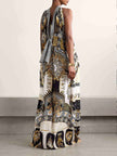 Unique Retro Gorgeous Pattern Print Women's Maxi Dress - Summer