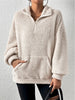Plush Stand Collar Sweater