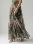 FJØRNA women's sleeveless summer maxi dress with wrap design, flowing fabric and elegant style for warm weather wear.