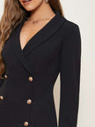 Elegant Black Blazer Dress - 5