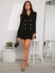 Elegant Black Blazer Dress - 3