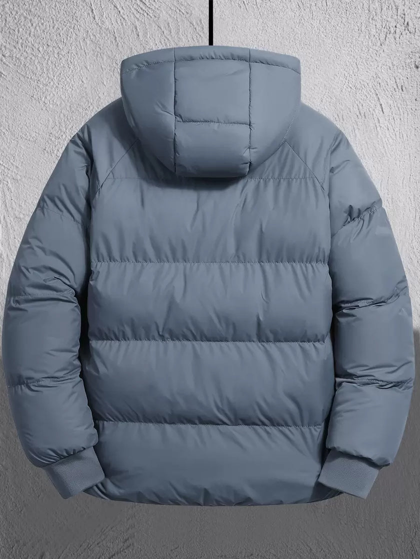 Casual Padded Jacket Khaki - 8