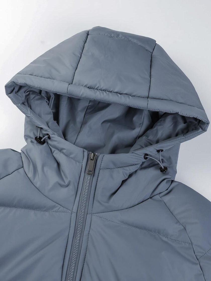 Casual Padded Jacket Khaki - 9