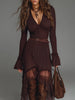 FJØRNA mesh pleated midi dress, casual women's dress with lightweight fabric and flowing pleats, stylish and comfortable for everyday wear.