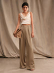 High-Waisted Wide-Leg Pants