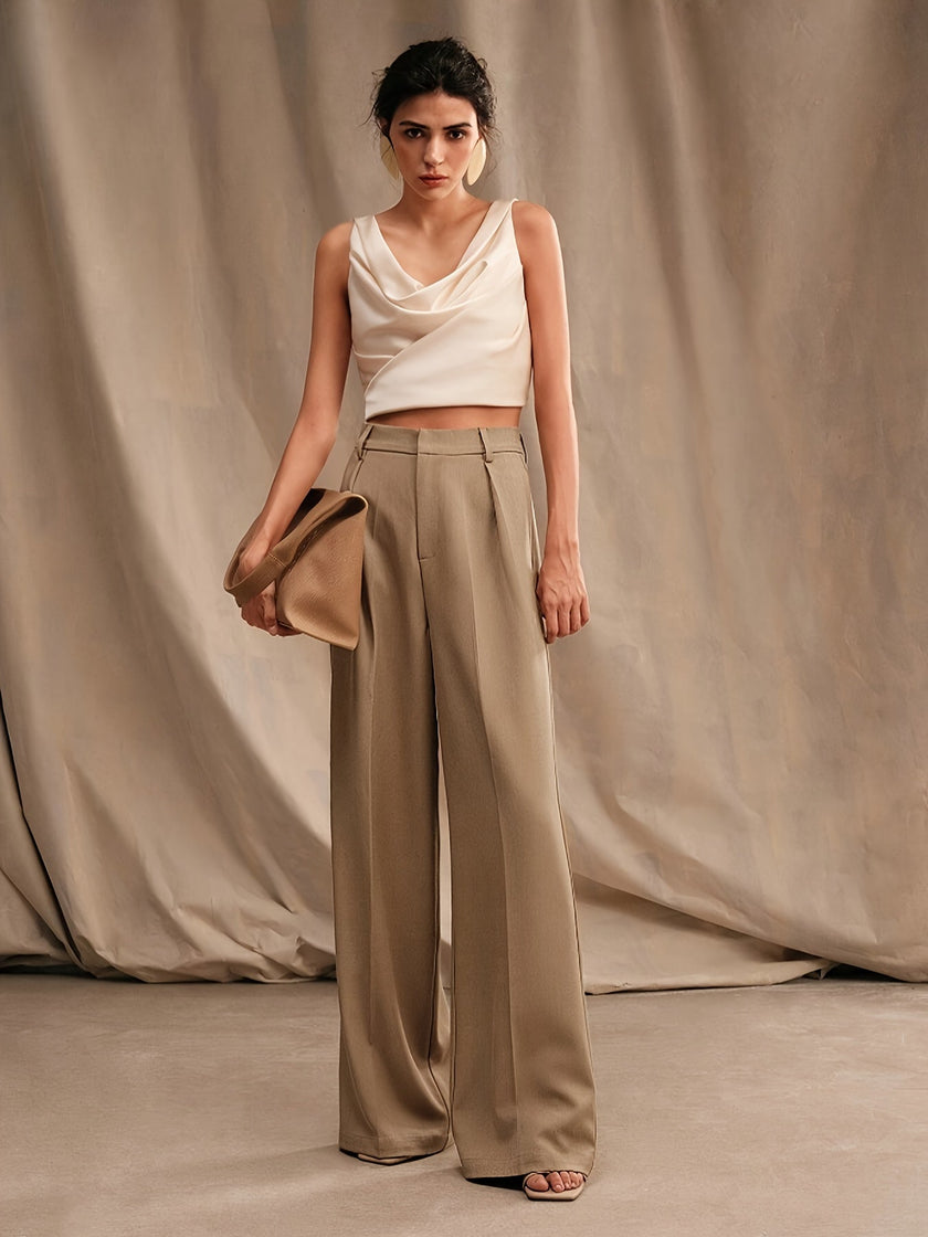 High-Waisted Wide-Leg Pants