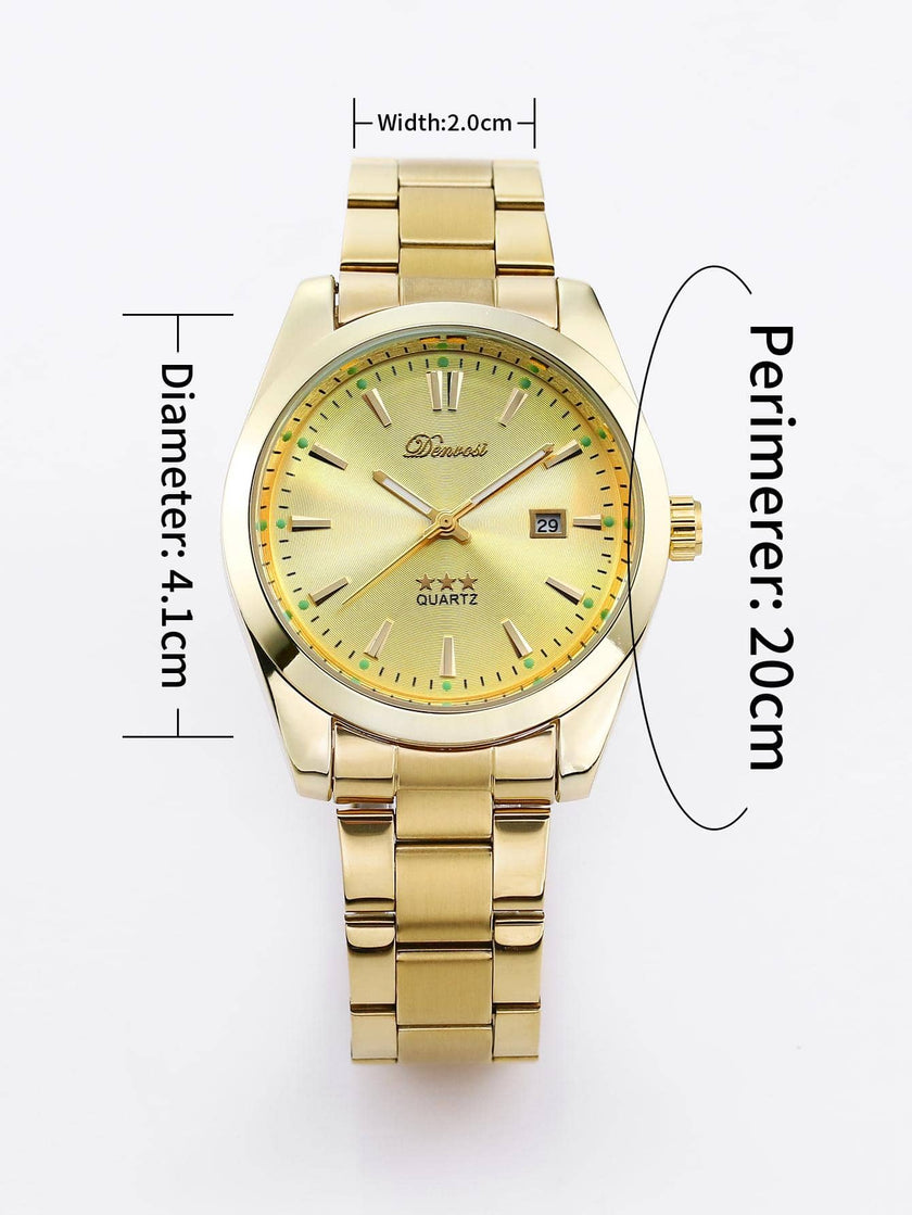 Round Business Watch Silver