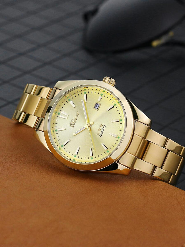 Round Business Watch Silver