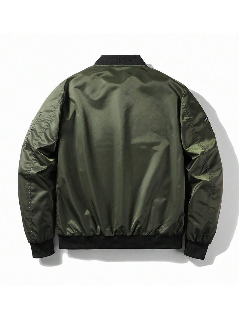 Reversible Bomber Jacket Army Green - 2