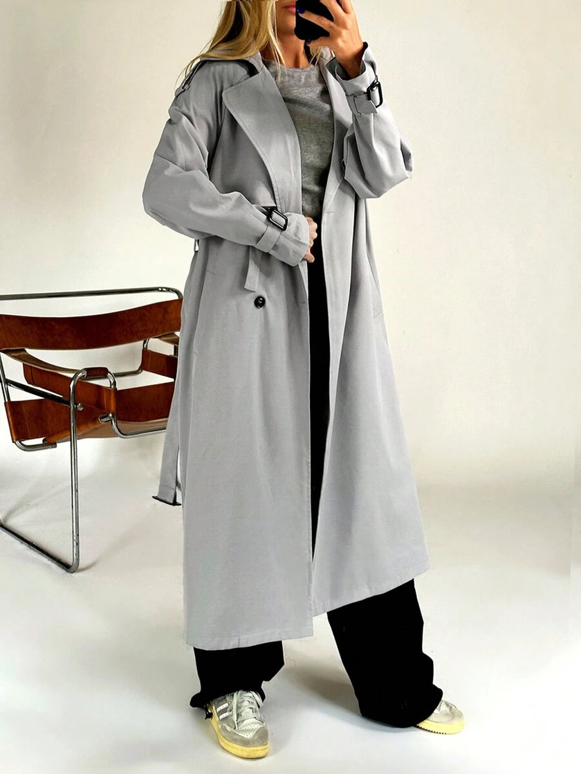 Casual Trench Coat Brown - 5