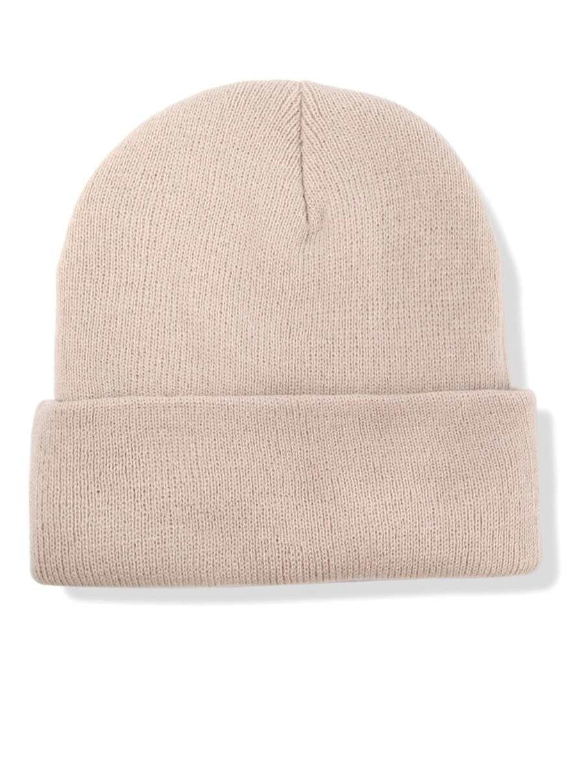 Beige Knitted Beanie