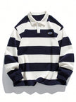 Striped Long Sleeve Sweatshirt - 1