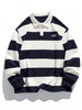 Striped Long Sleeve Sweatshirt - 1
