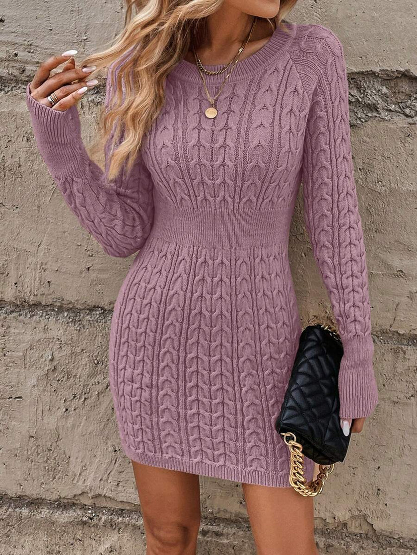 Emma – Winter Dress + Women’s - Cozy Casual | Sweater Dress - 28