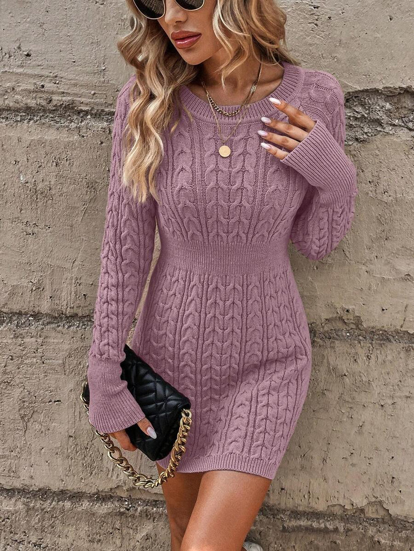 Emma – Winter Dress + Women’s - Cozy Casual | Sweater Dress - 30