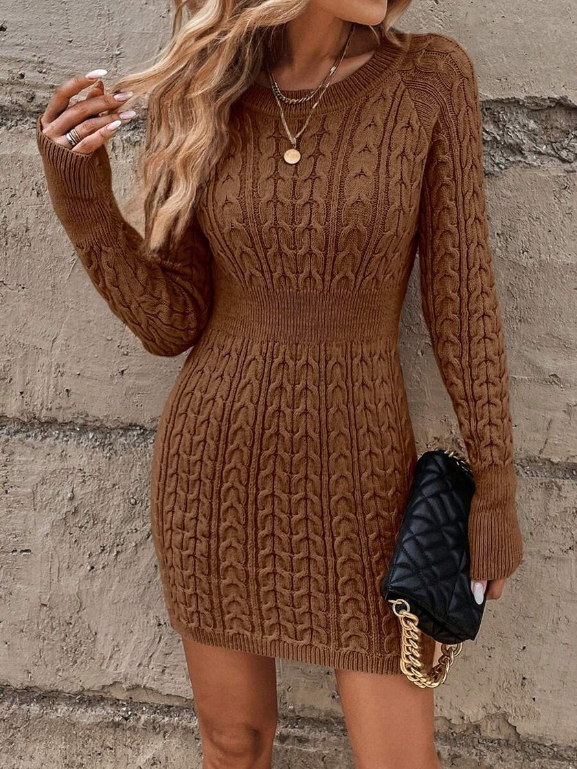 Emma – Winter Dress + Women’s - Cozy Casual | Sweater Dress - 35
