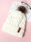 Colorblock Knit Beanie Hat