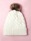 Colorblock Knit Beanie Hat