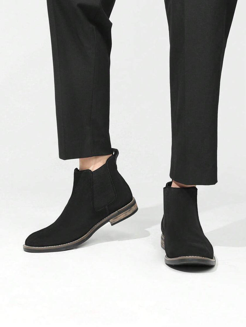 Suede Chelsea Boots Camel - 10