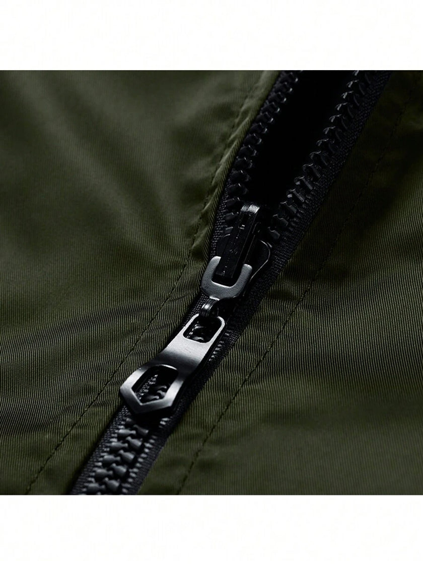 Reversible Bomber Jacket Army Green - 3