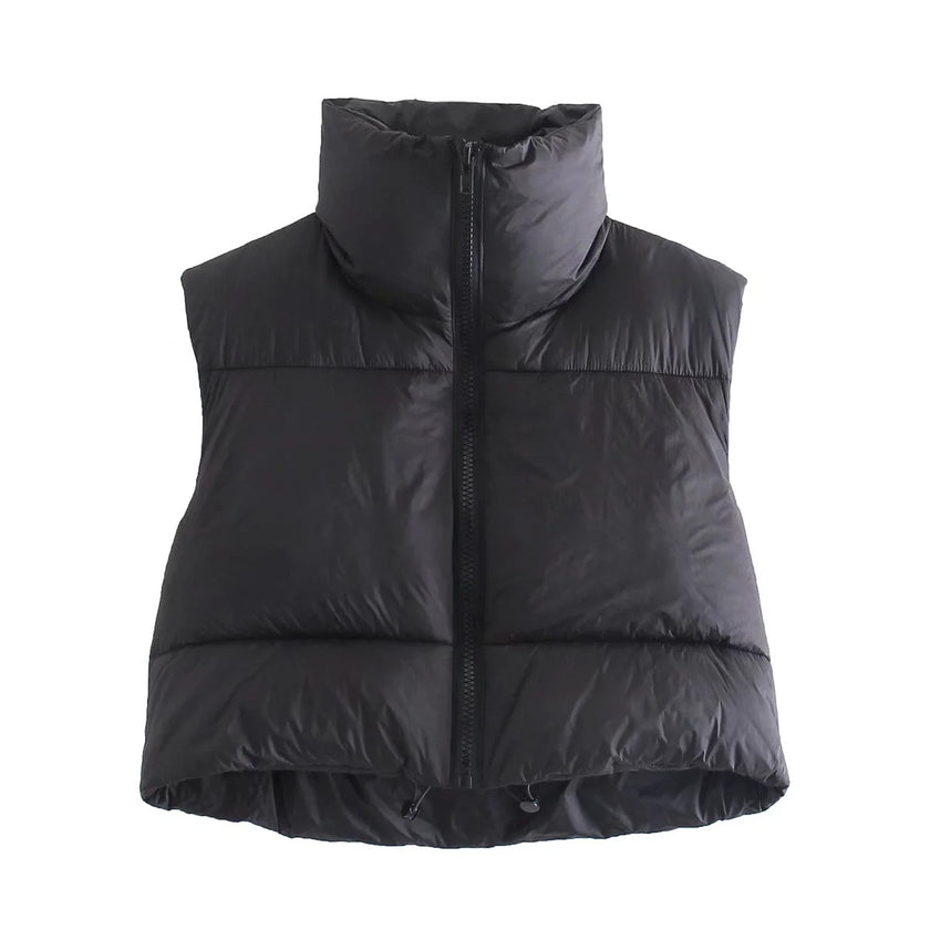 Stylish Stand-Up Collar Vest