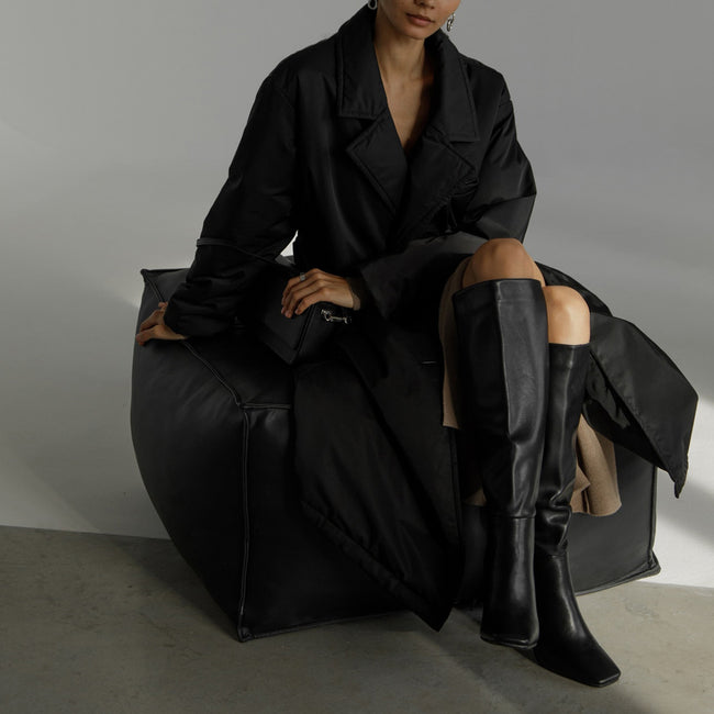 Chic Long Jacket Beige - 2