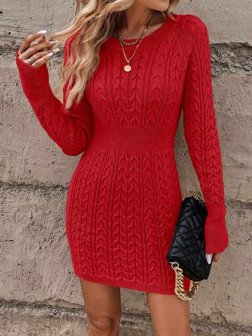 Emma – Winter Dress + Women’s - Cozy Casual | Sweater Dress - 58