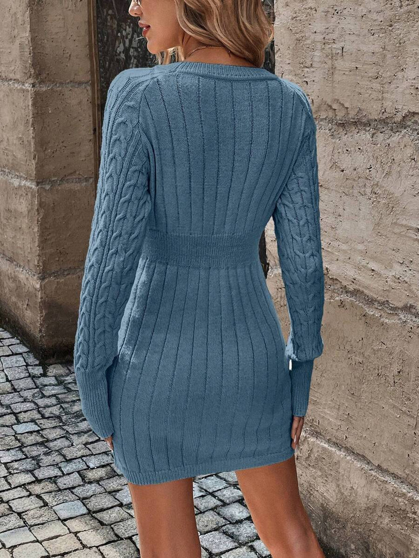 Emma – Winter Dress + Women’s - Cozy Casual | Sweater Dress - 20