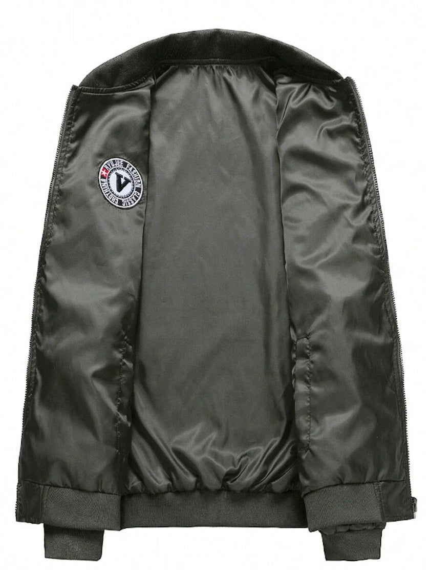 Reversible Bomber Jacket Army Green - 7