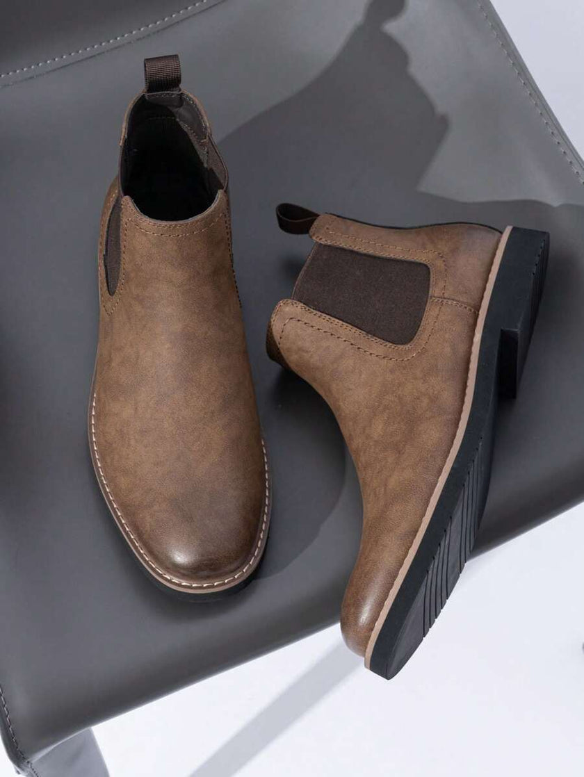 Chunky Chelsea Boots Brown - 8