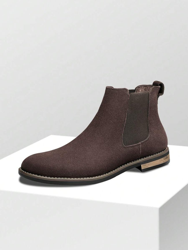 Suede Chelsea Boots Camel - 1