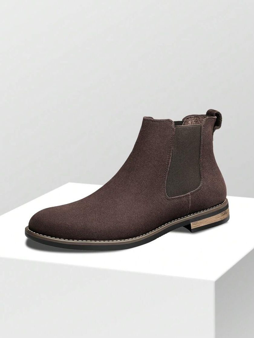 Suede Chelsea Boots Camel - 1