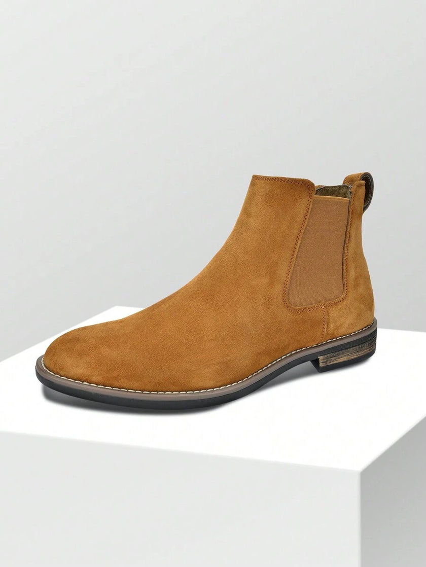 Suede Chelsea Boots Camel - 29