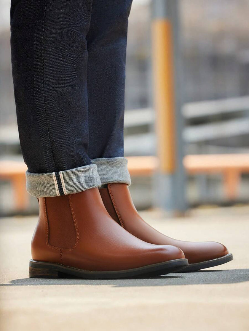 Suede Chelsea Boots Camel - 41