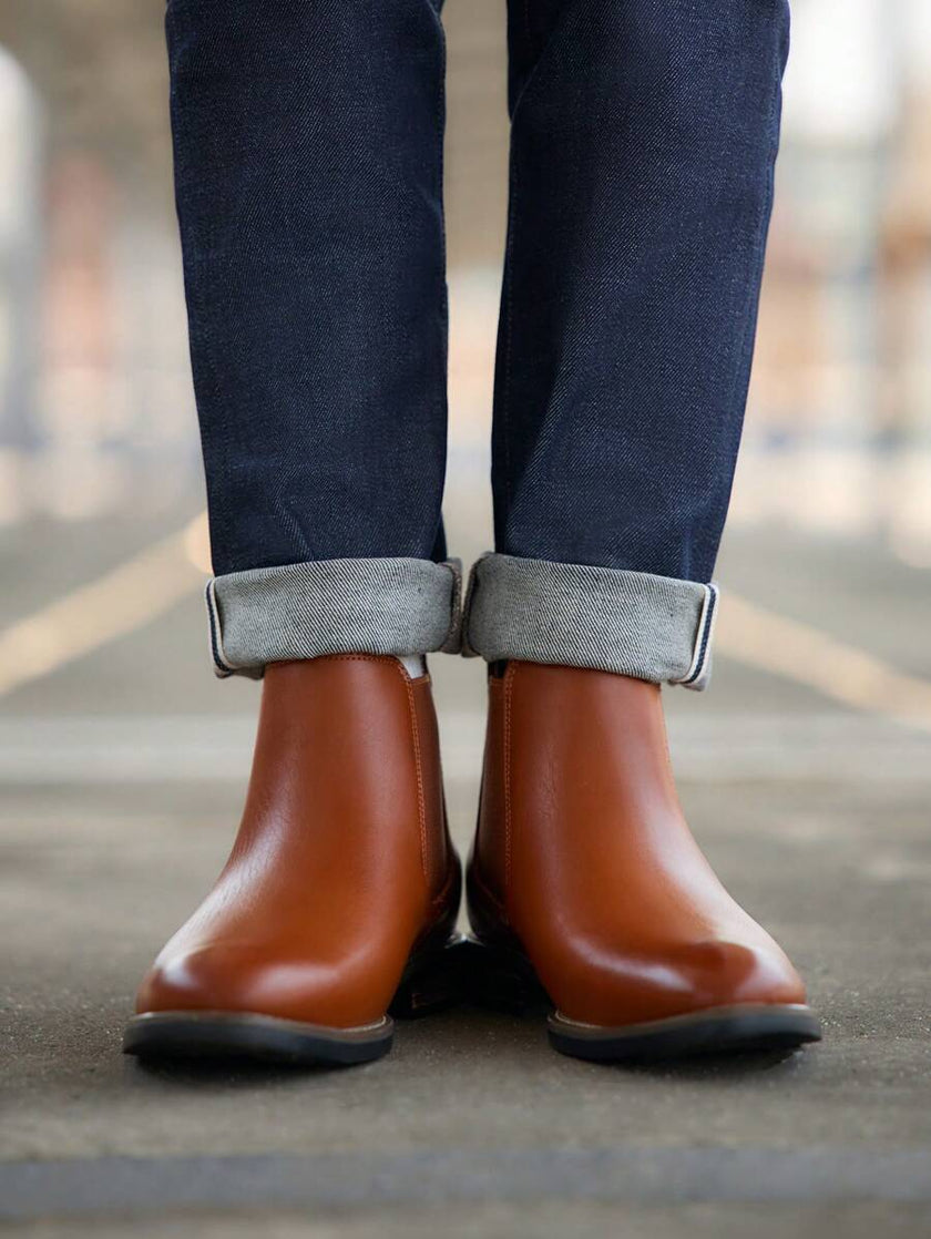 Suede Chelsea Boots Camel - 39