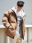 Padded Hooded Jacket Khaki - 3