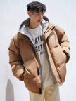 Padded Hooded Jacket Khaki - 8