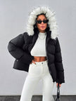 Padded Winter Coat Black - 9
