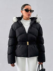 Padded Winter Coat Black - 1